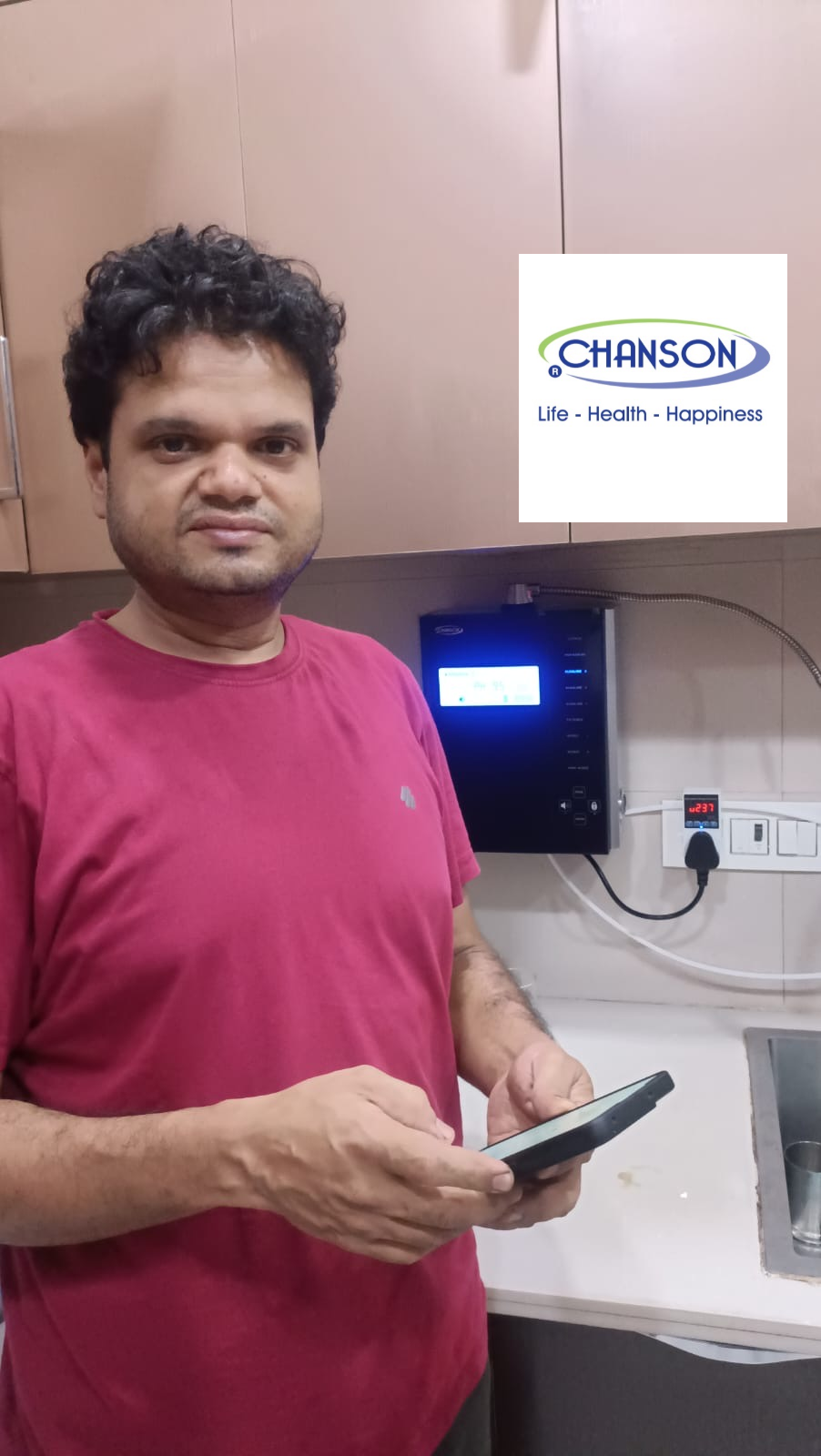 New Installation of Chanson Water India ionizer installed at block C, Keshav Puram, Delhi 110035.